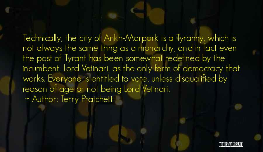 Pratchett Vetinari Quotes By Terry Pratchett