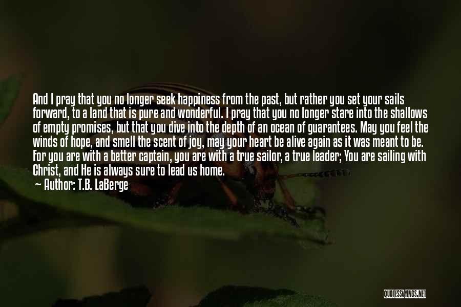 Pray For Happiness Quotes By T.B. LaBerge