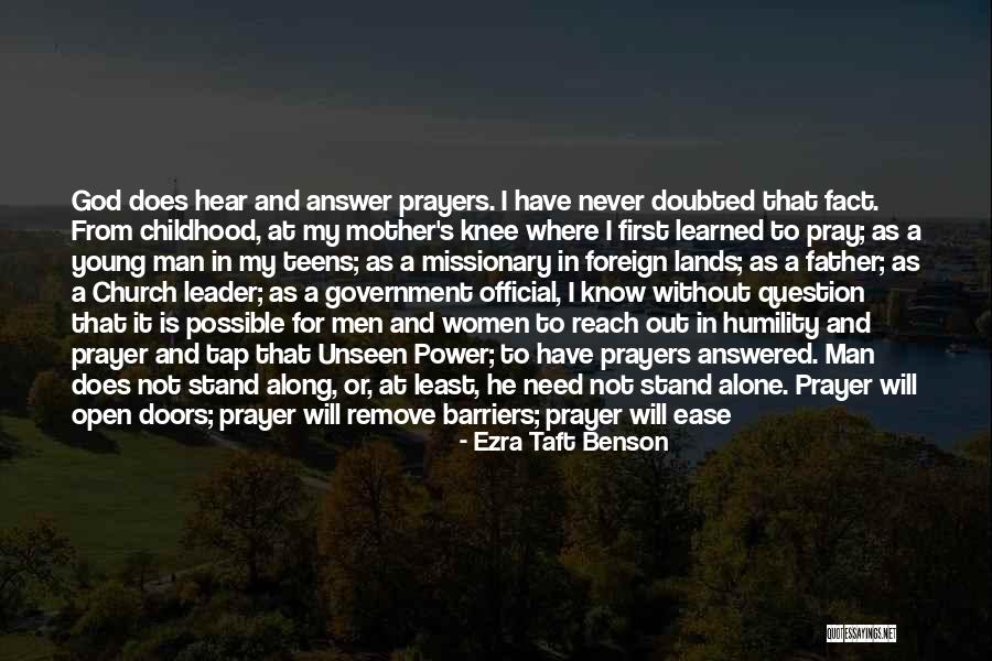 Pray For My Mother Quotes By Ezra Taft Benson