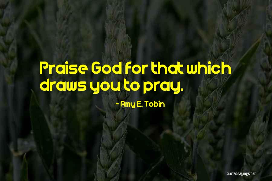 Pray Quotes Quotes By Amy E. Tobin