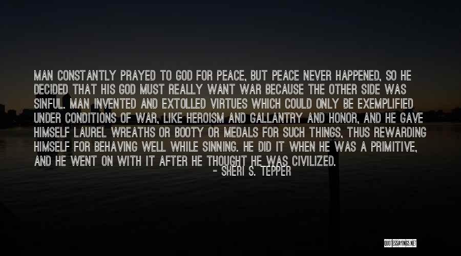 Prayed With Quotes By Sheri S. Tepper Prayed With Quotes By Sheri S. Tepper