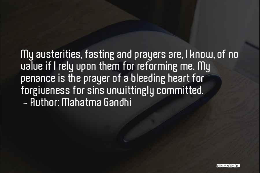 Prayer And Fasting Quotes By Mahatma Gandhi