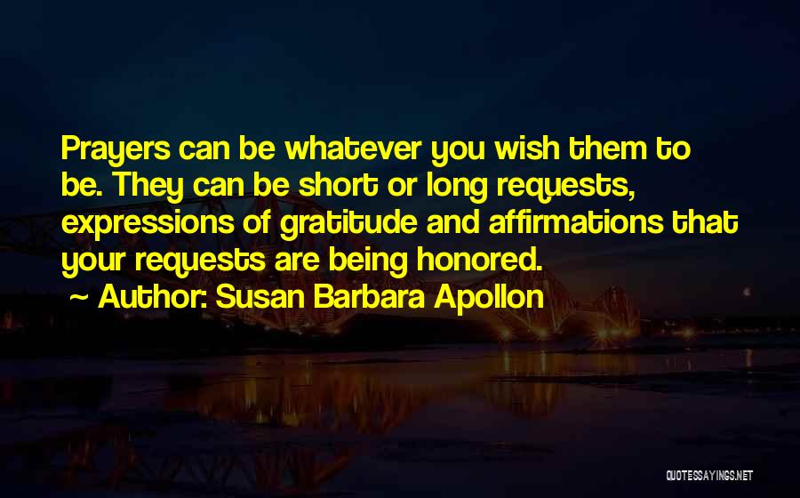 Prayer And Healing Quotes By Susan Barbara Apollon