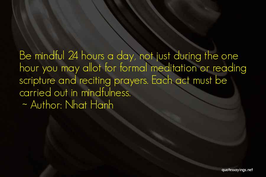 Prayer And Meditation Quotes By Nhat Hanh