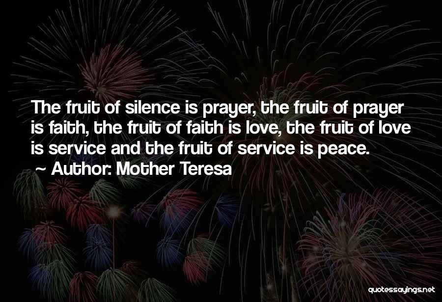 Prayer And Peace Quotes By Mother Teresa