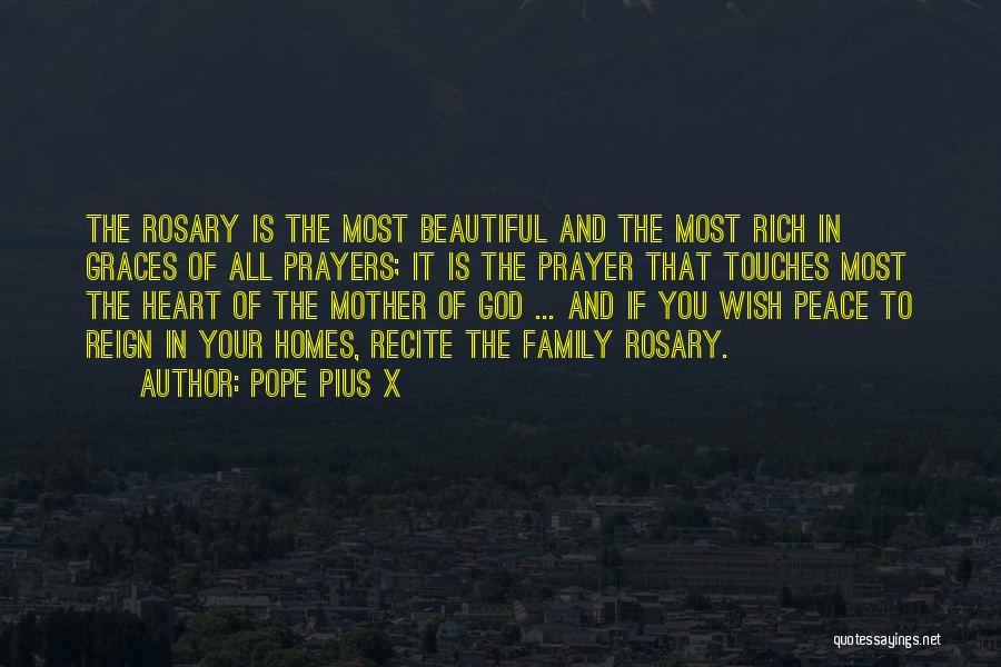 Prayer And Peace Quotes By Pope Pius X