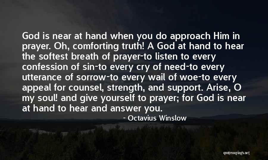Prayer And Strength Quotes By Octavius Winslow Prayer And Strength Quotes By Octavius Winslow