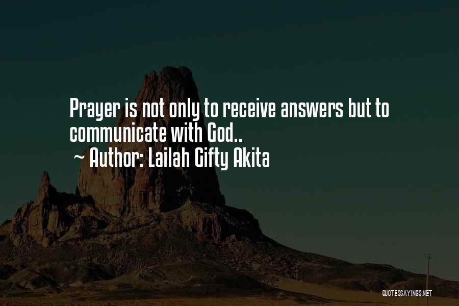 Prayer Habits Quotes By Lailah Gifty Akita