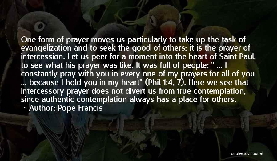 Prayer Of Intercession Quotes By Pope Francis