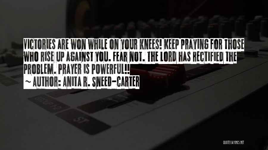 Prayer Powerful Quotes By Anita R. Sneed-Carter