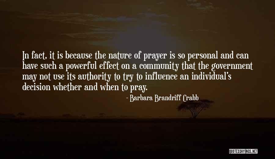 Prayer Powerful Quotes By Barbara Brandriff Crabb