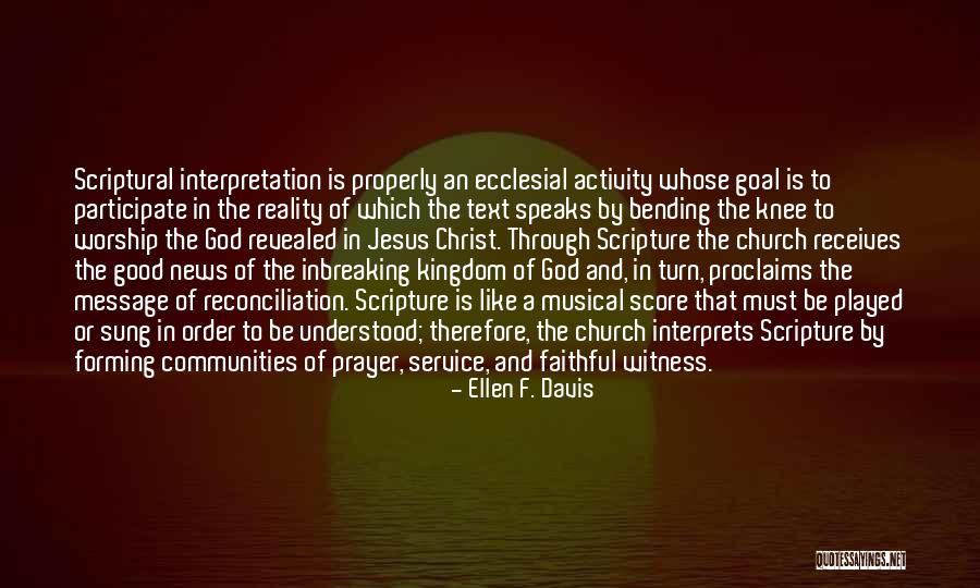 Prayer Worship Quotes By Ellen F. Davis Prayer Worship Quotes By Ellen F. Davis