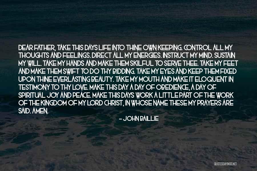 Prayers And Thoughts Quotes By John Baillie Prayers And Thoughts Quotes By John Baillie