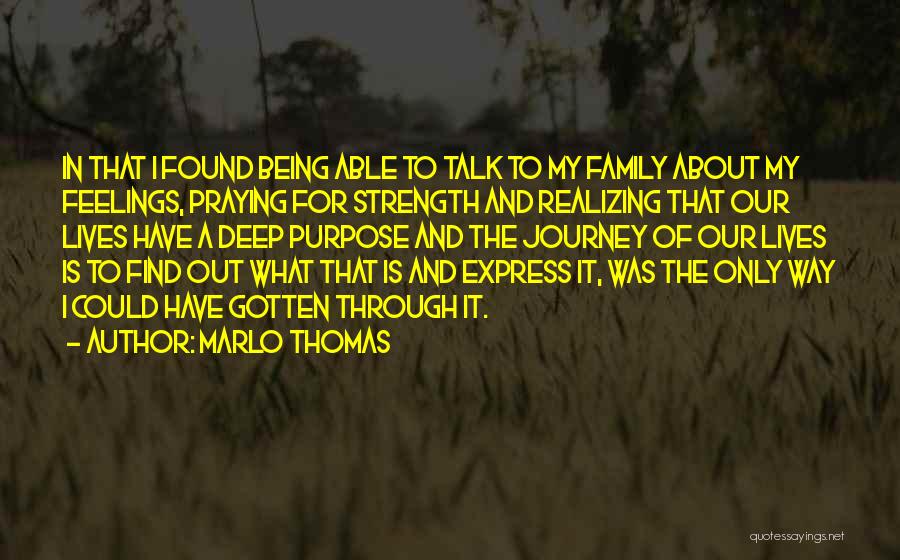 Praying For Family Quotes By Marlo Thomas