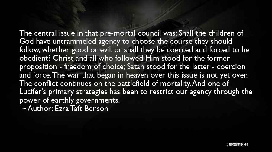 Pre-civil War Quotes By Ezra Taft Benson