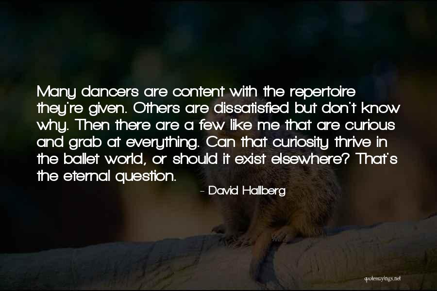 Pre Kindergarten Standards Quotes By David Hallberg