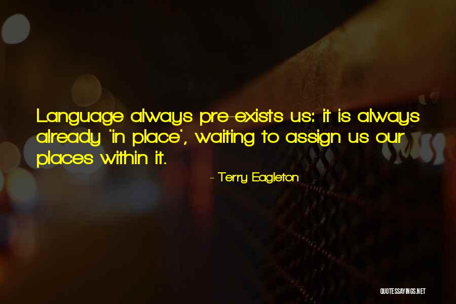 Pre Language Quotes By Terry Eagleton Pre Language Quotes By Terry Eagleton