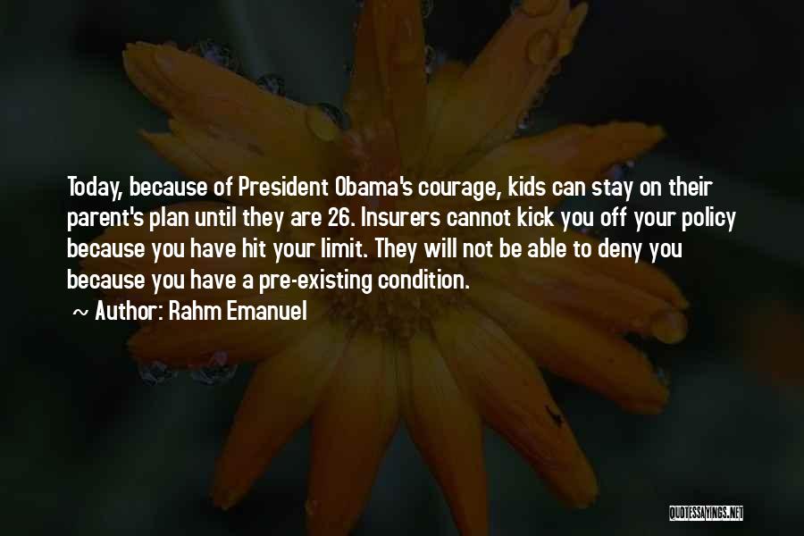 Pre Plan Quotes By Rahm Emanuel