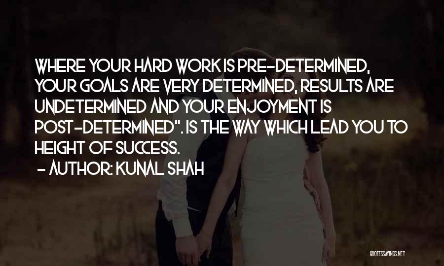 Pre Work Quotes By Kunal Shah