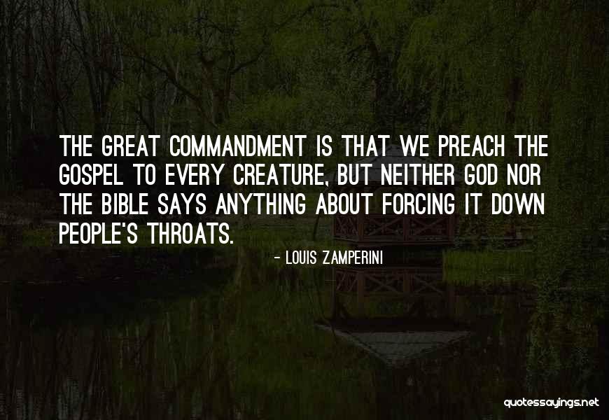 Preach Bible Quotes By Louis Zamperini