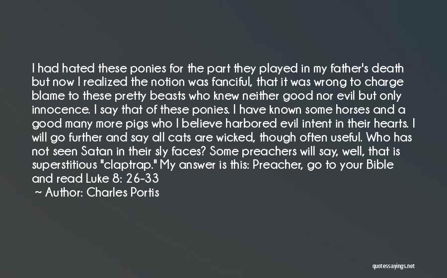 Preachers Quotes By Charles Portis