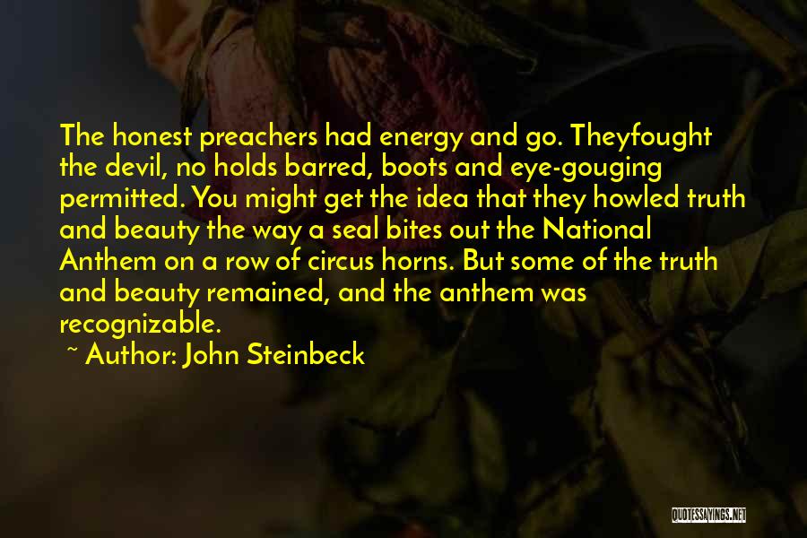 Preachers Quotes By John Steinbeck
