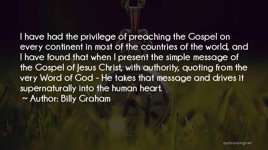 Preaching The Word Of God Quotes By Billy Graham