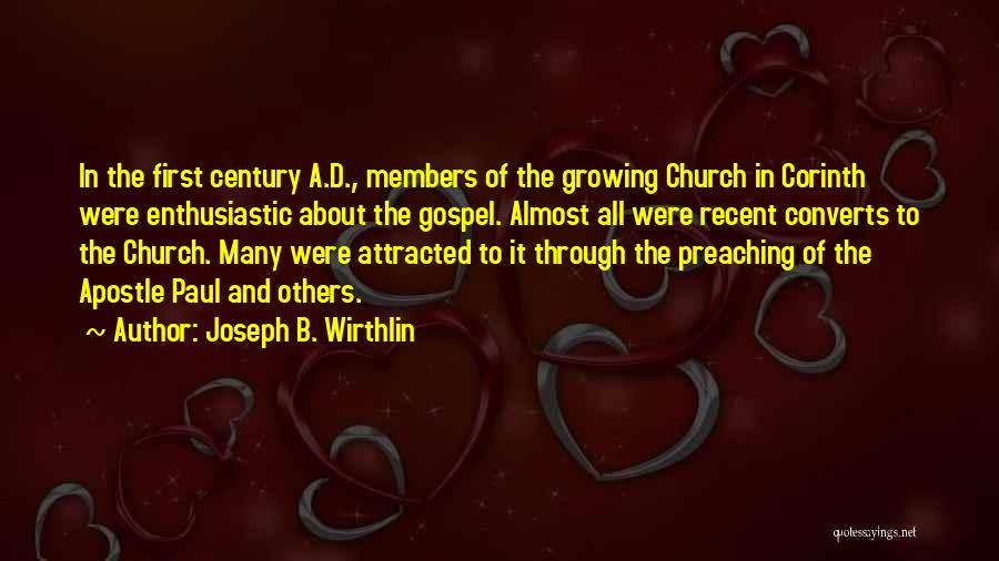 Preaching To Others Quotes By Joseph B. Wirthlin