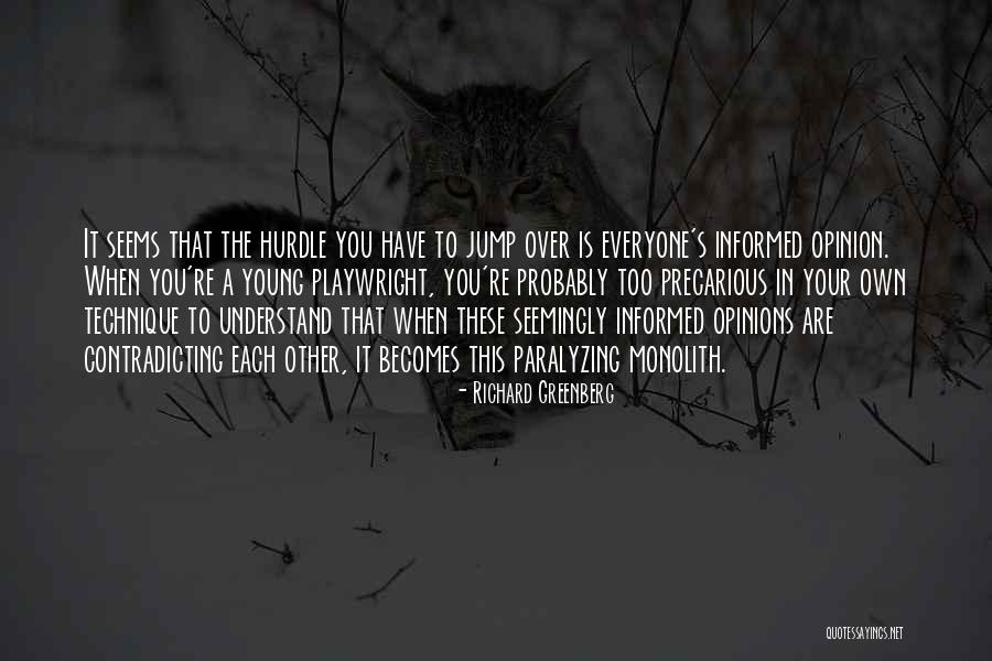 Precarious Quotes By Richard Greenberg Precarious Quotes By Richard Greenberg