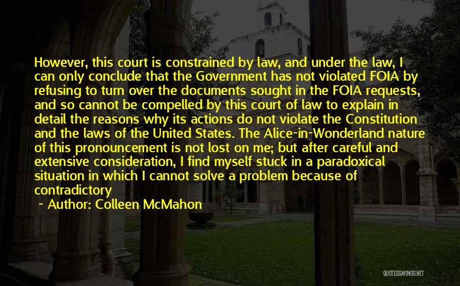 Precedents Quotes By Colleen McMahon