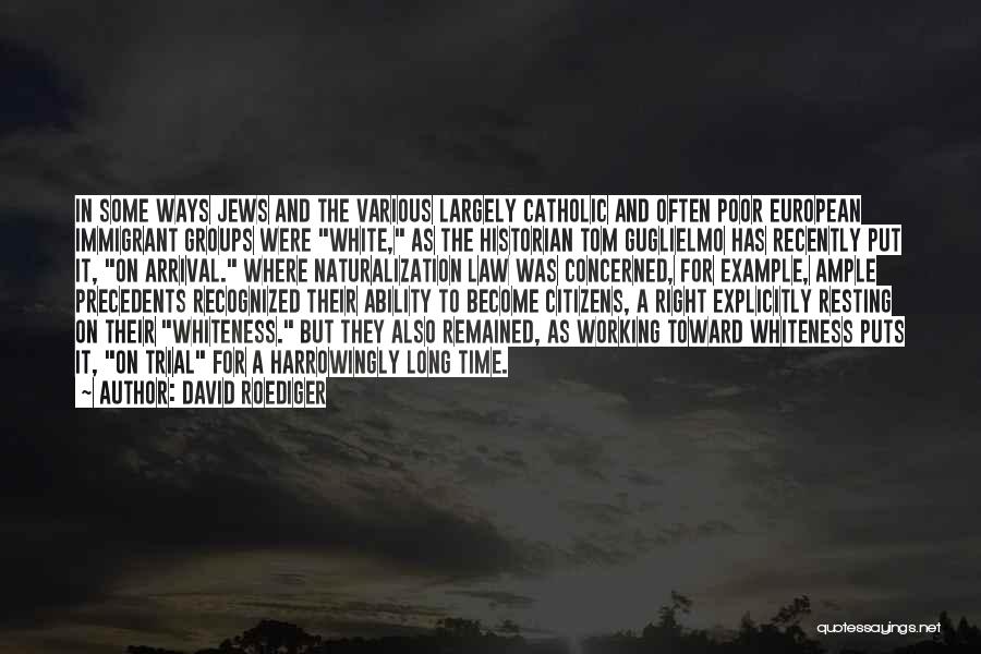 Precedents Quotes By David Roediger