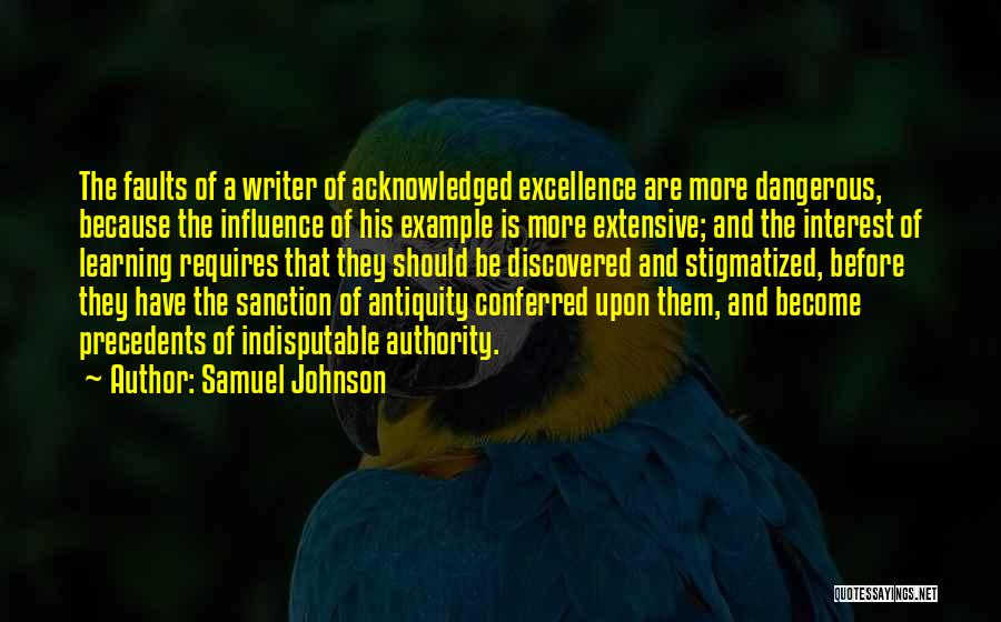 Precedents Quotes By Samuel Johnson