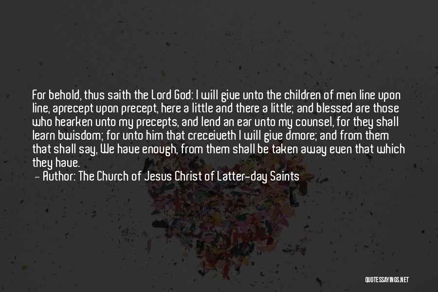 Precept Of The Day Quotes By The Church Of Jesus Christ Of Latter-day Saints