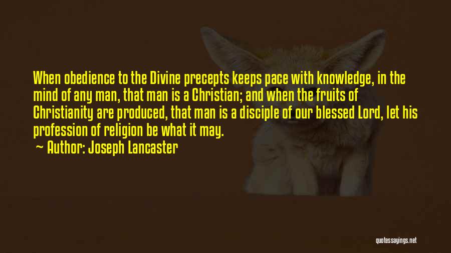 Precepts Quotes By Joseph Lancaster