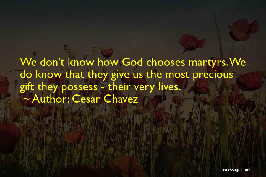 Precious Gifts Quotes By Cesar Chavez
