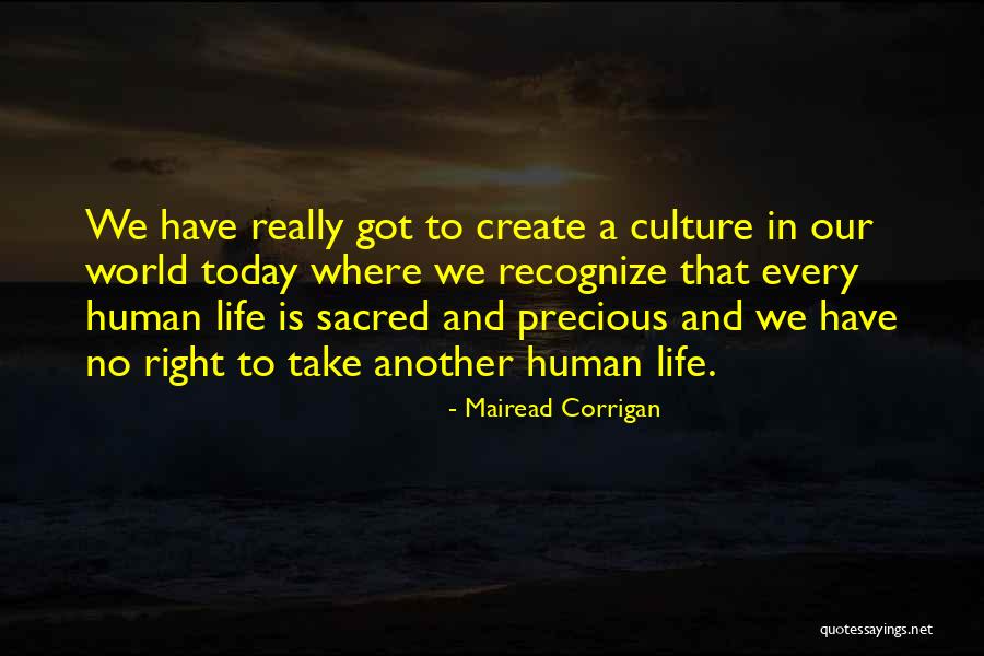 Precious Human Life Quotes By Mairead Corrigan Precious Human Life Quotes By Mairead Corrigan