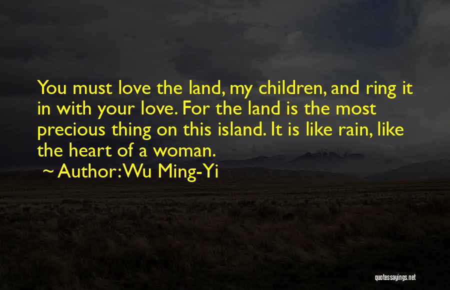 Precious Woman Quotes By Wu Ming-Yi