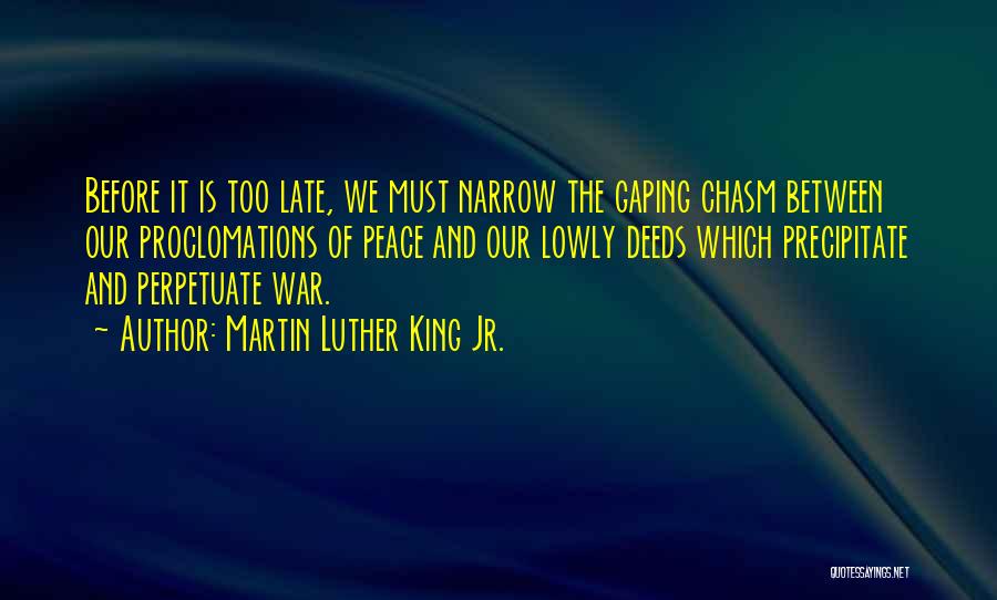 Precipitate Quotes By Martin Luther King Jr.