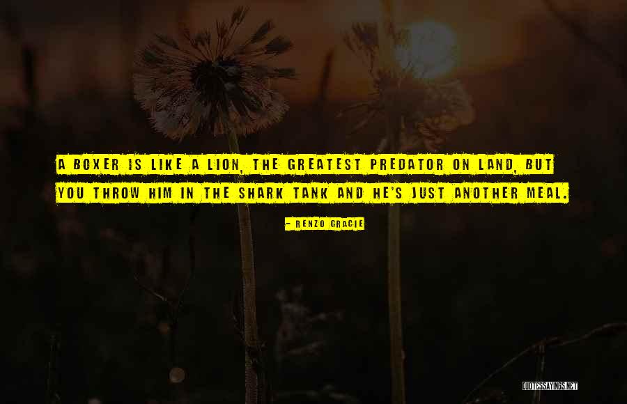 Predator Quotes By Renzo Gracie Predator Quotes By Renzo Gracie