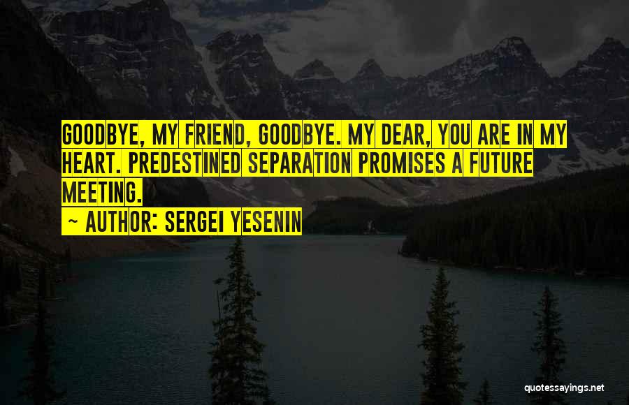 Predestined Quotes By Sergei Yesenin