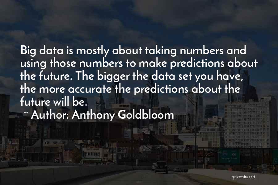 Predictions About The Future Quotes By Anthony Goldbloom