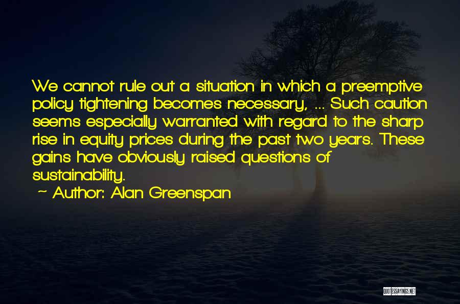 Preemptive Quotes By Alan Greenspan