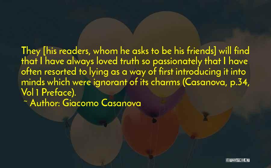 Preface Quotes By Giacomo Casanova