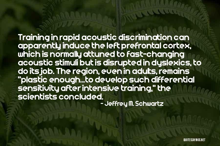 Prefrontal Cortex Quotes By Jeffrey M. Schwartz