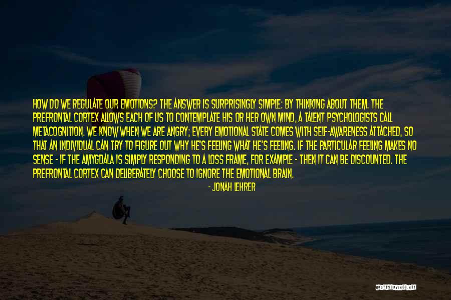 Prefrontal Cortex Quotes By Jonah Lehrer Prefrontal Cortex Quotes By Jonah Lehrer