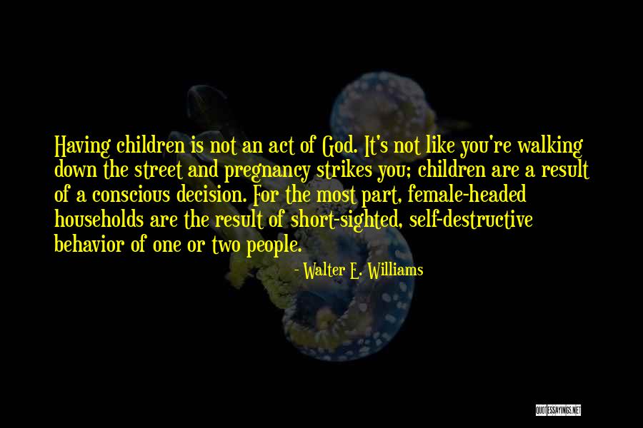 Pregnancy Quotes By Walter E. Williams