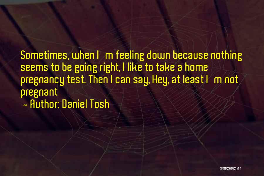 Pregnancy Test Quotes By Daniel Tosh