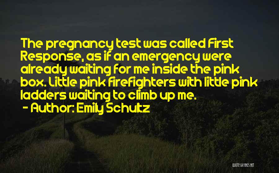Pregnancy Test Quotes By Emily Schultz
