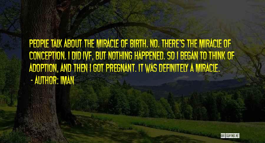 Pregnant Quotes By Iman
