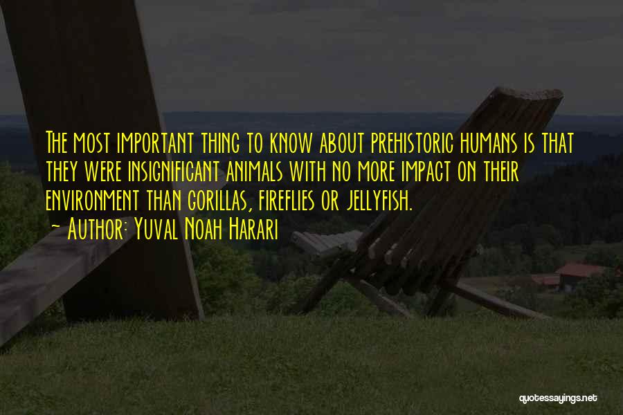 Prehistoric Quotes By Yuval Noah Harari
